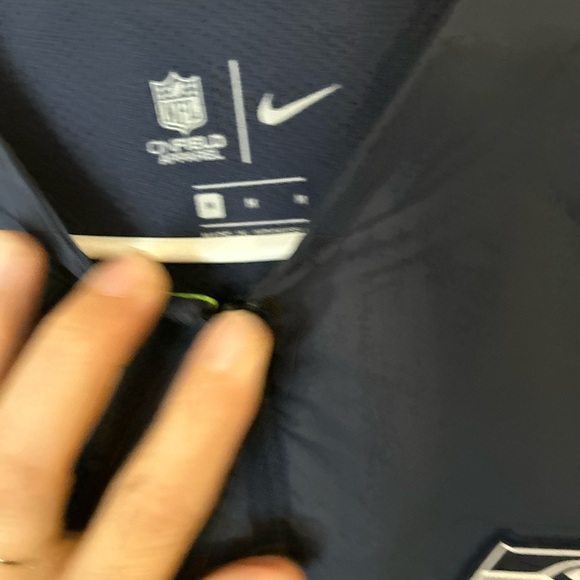 Seattle Seahawks Nike Sideline Elite Hybrid Quarter-Zip Jacket Navy Men's Medium - Picture 5 of 8